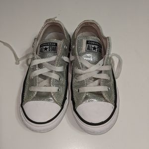 Converse Silver Sparkly Sneaker Size 11